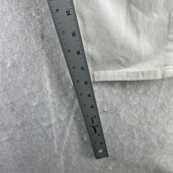 Uniqlo Jeans Women's Sz 28 White Mid Rise Slim Straight Stretch Skinny Denim - Picture 5 of 12